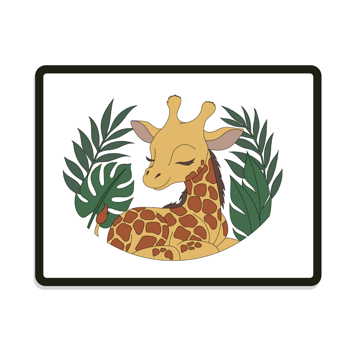 Alfie | Round| Giraffe
