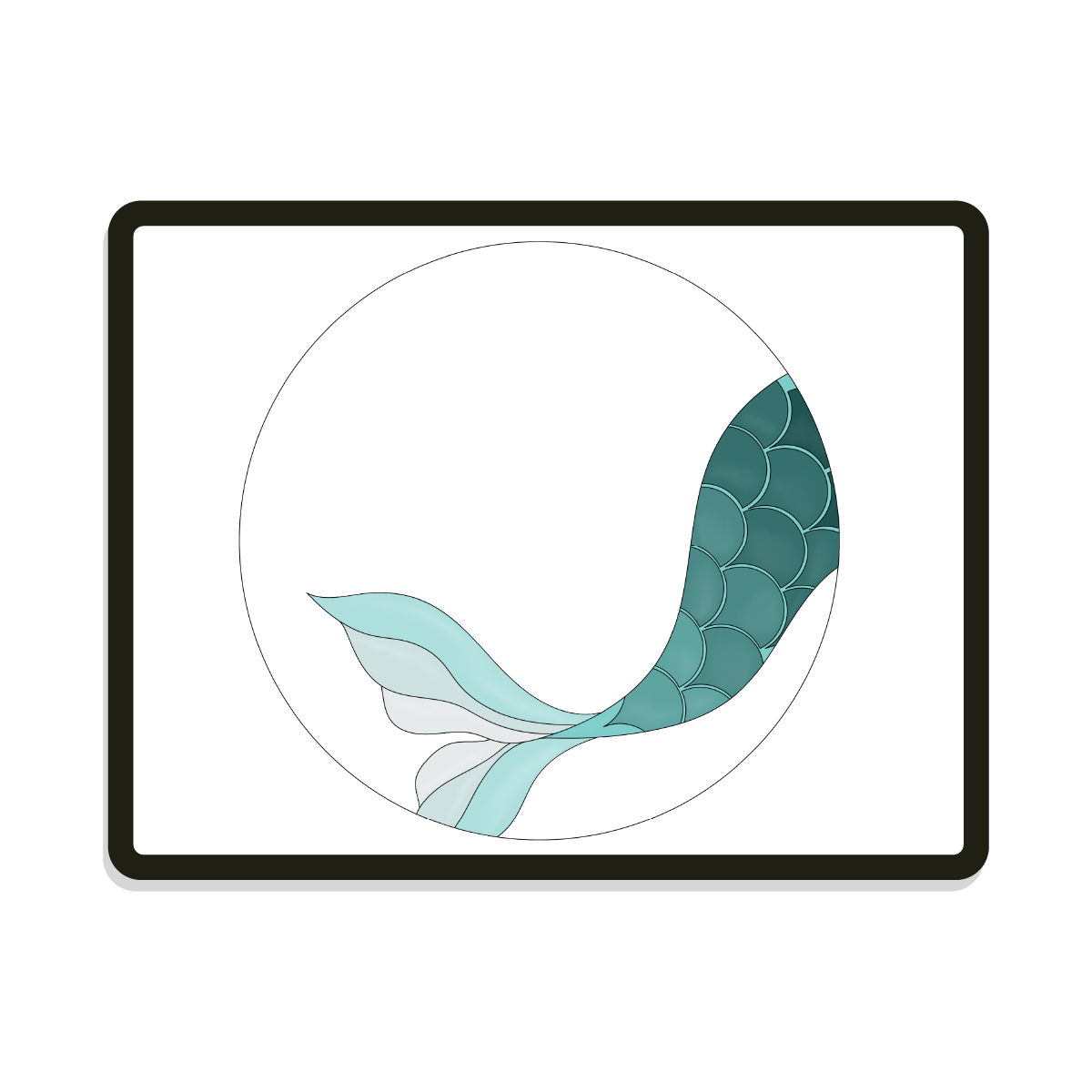 Ariel Round | Mermaid Tail