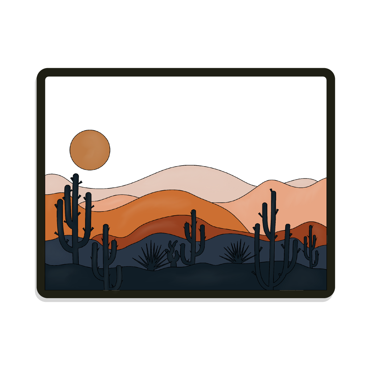 Audun Rectangle | Desert Sunset