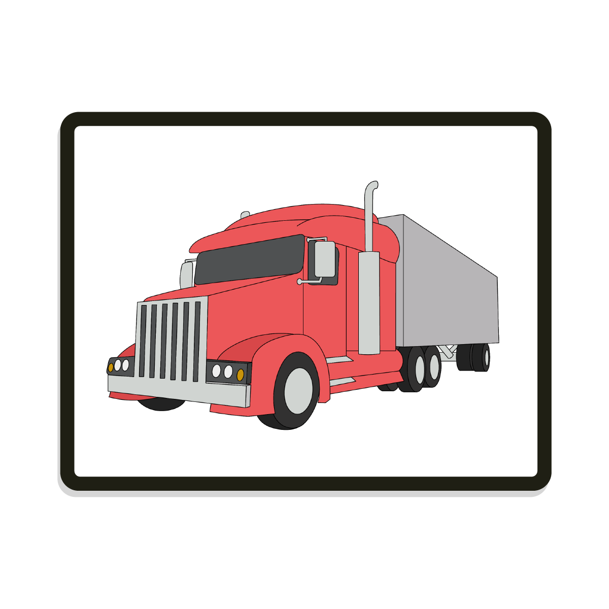 Big Rig | Round | Semi Truck