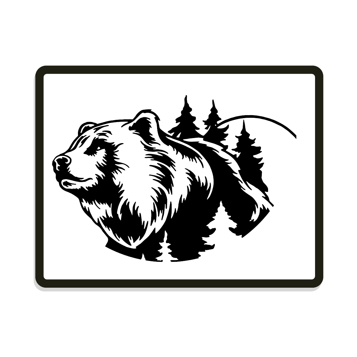 Boog Round | Bear Silhouette