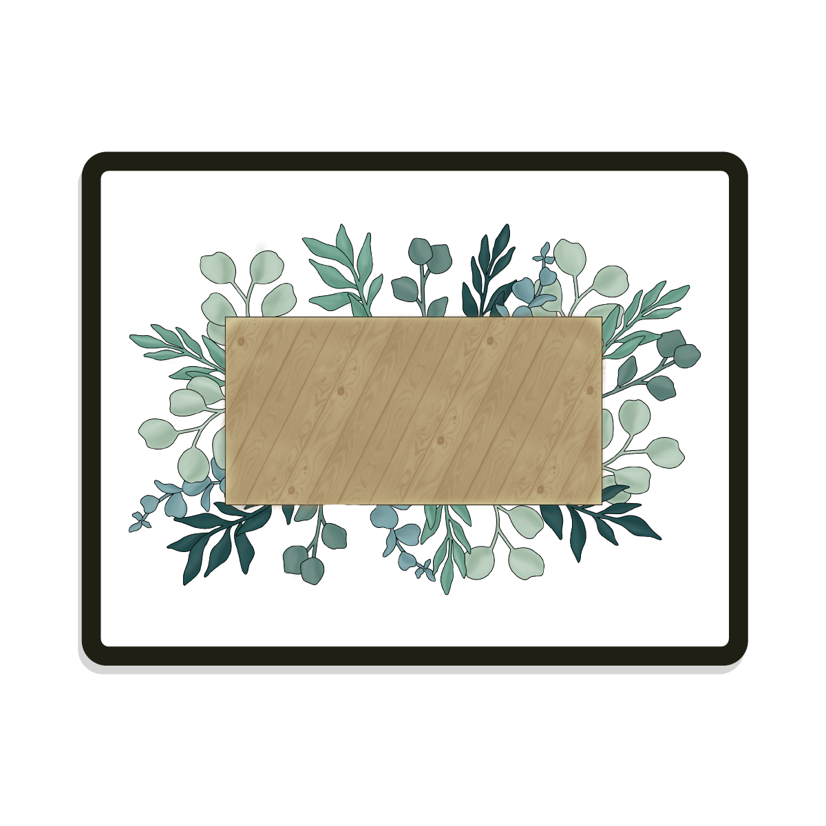Brynn Rectangle | Eucalyptus Frame