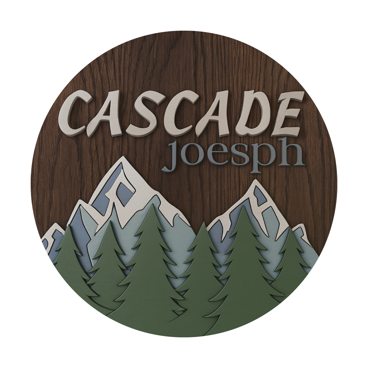 Cascade | 3D Wood Sign