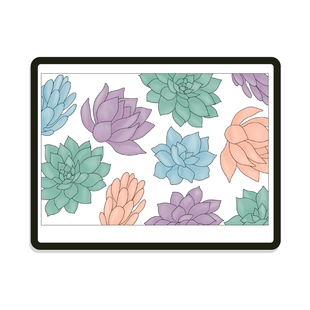 Cheyanne | Rectangle | Succulents