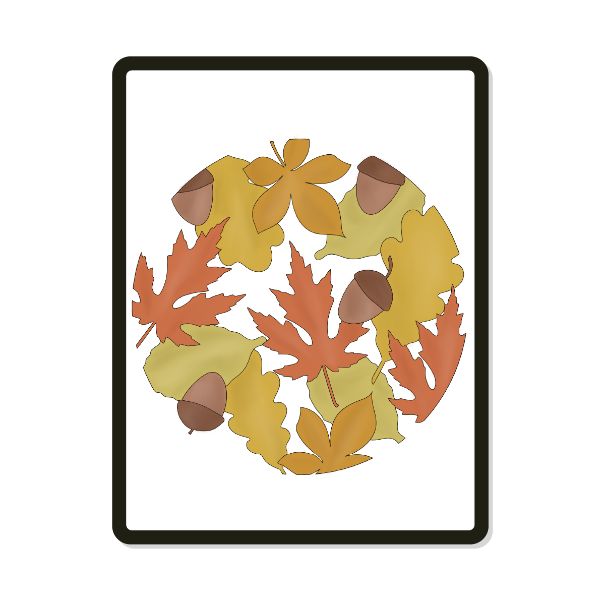 Crisp Round | Autumn Leaves
