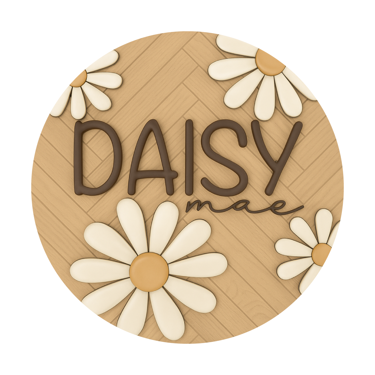 Daisy | 3D Wood Sign