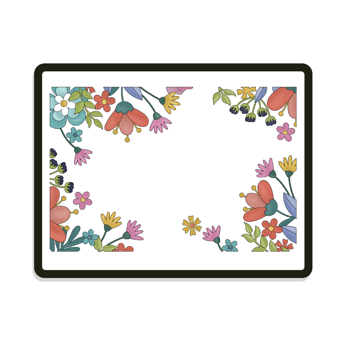 Daphne Rectangle | Retro Floral