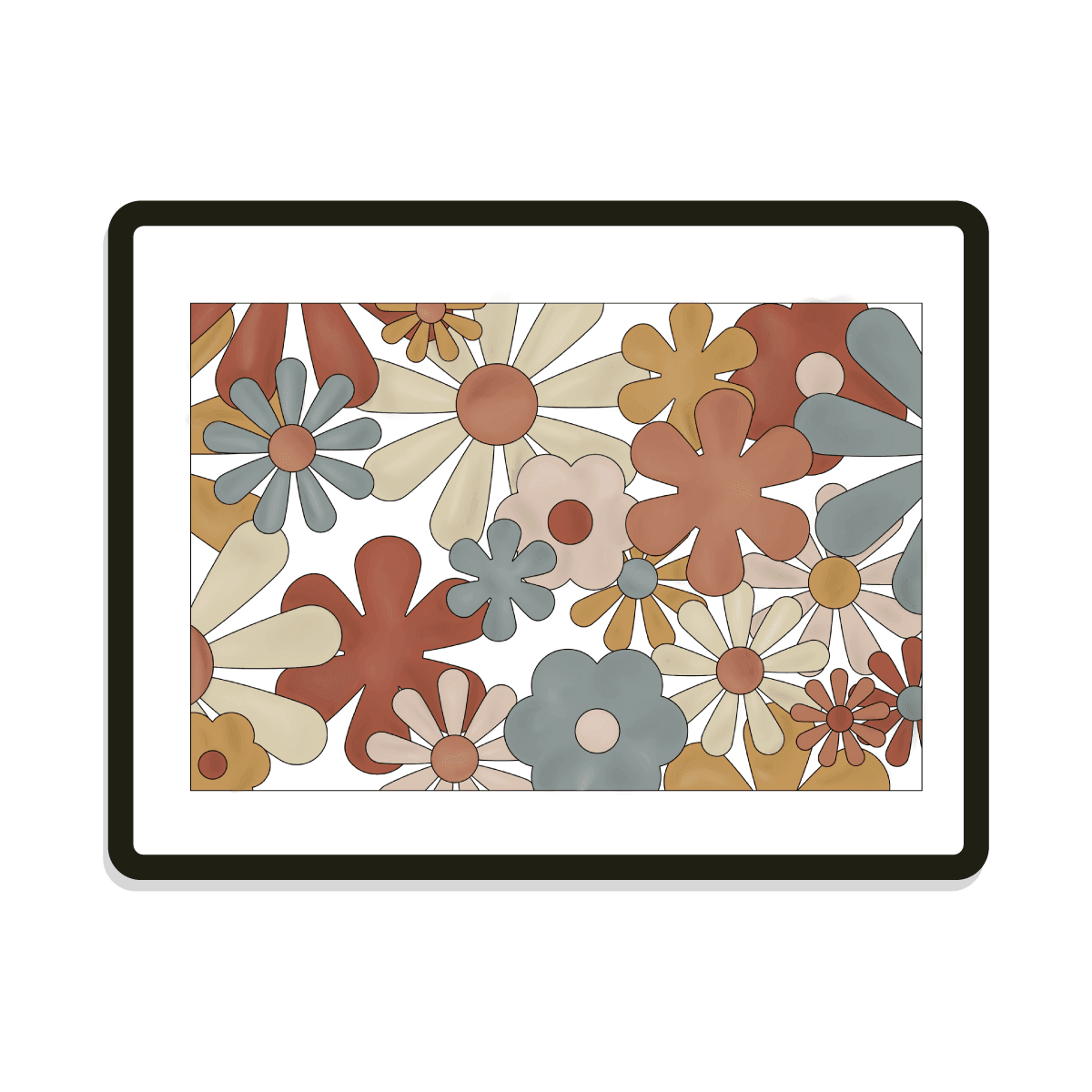 Donna Rectangle | Retro Floral