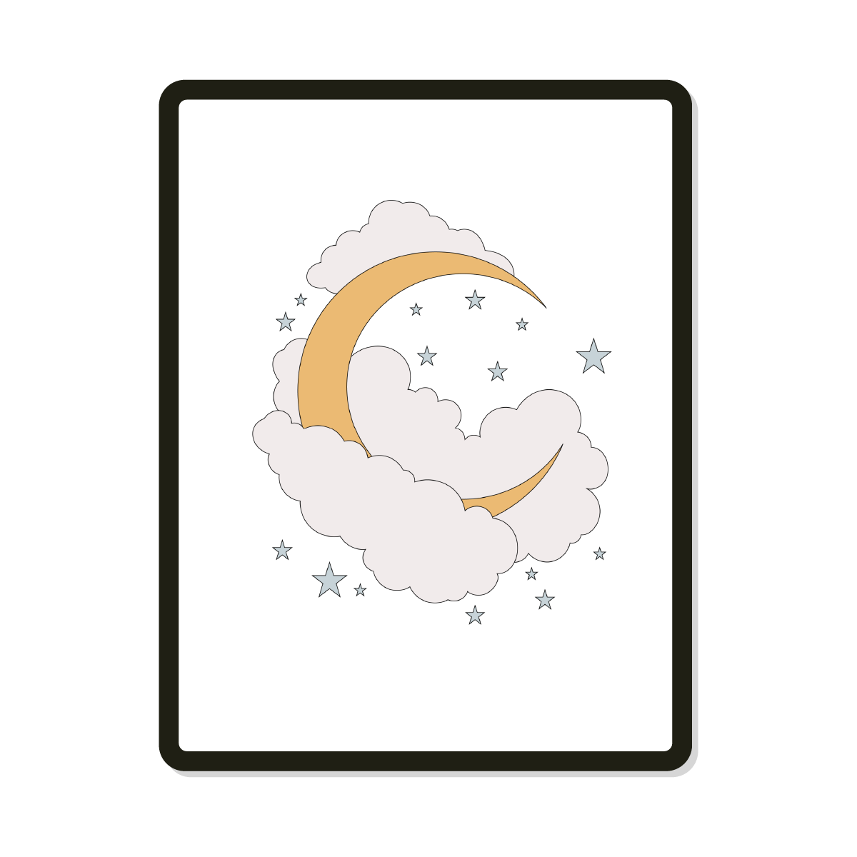 Dream | Round | Clouds and Moon