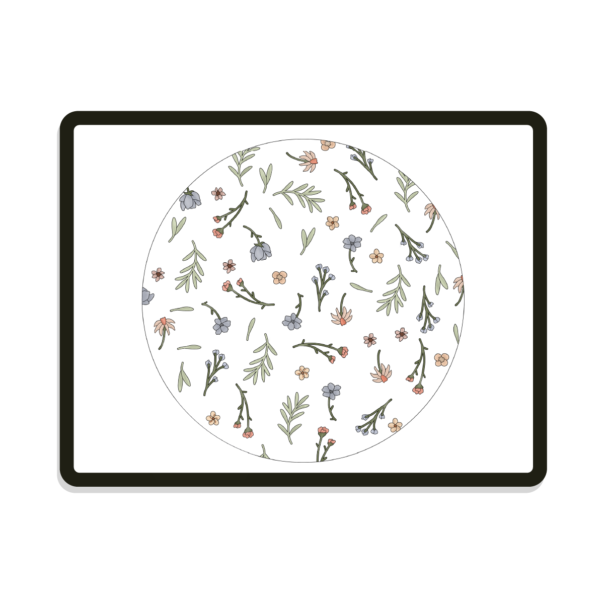 Esther Round | Hand Drawn Floral