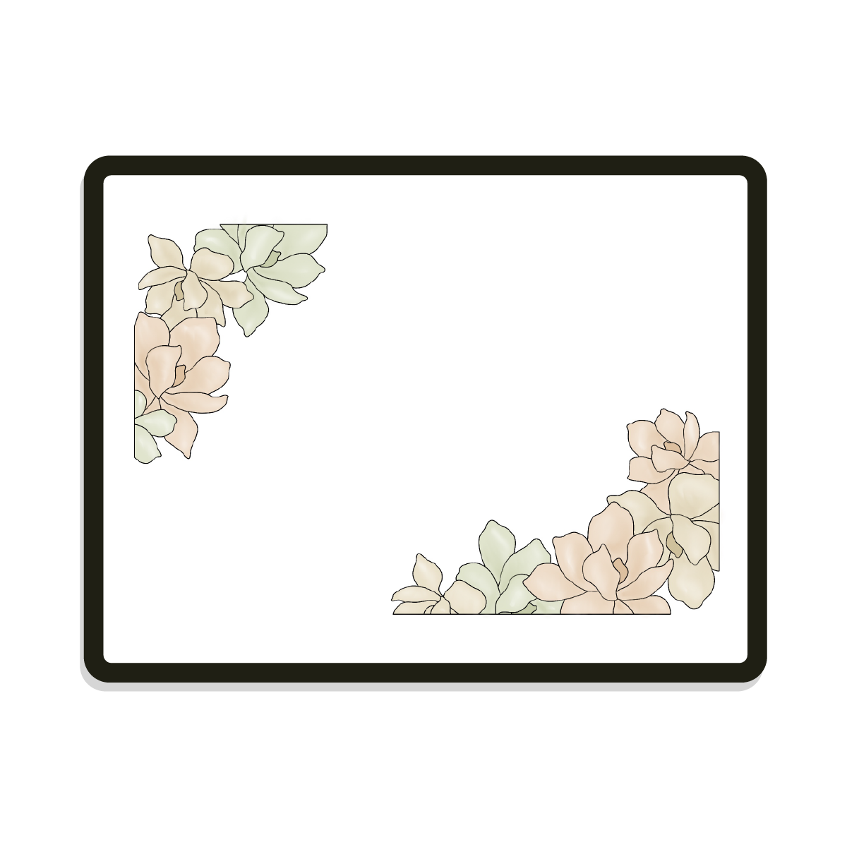 Evedine Rectangle | Magnolia