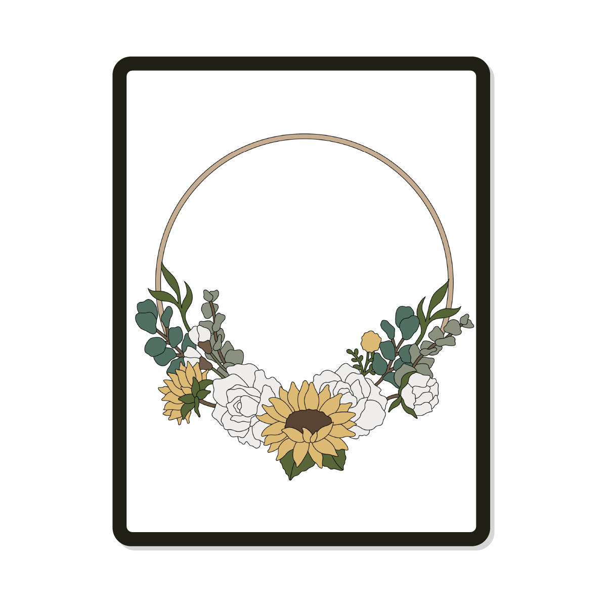 Finley | Round| Sunflower & Rose