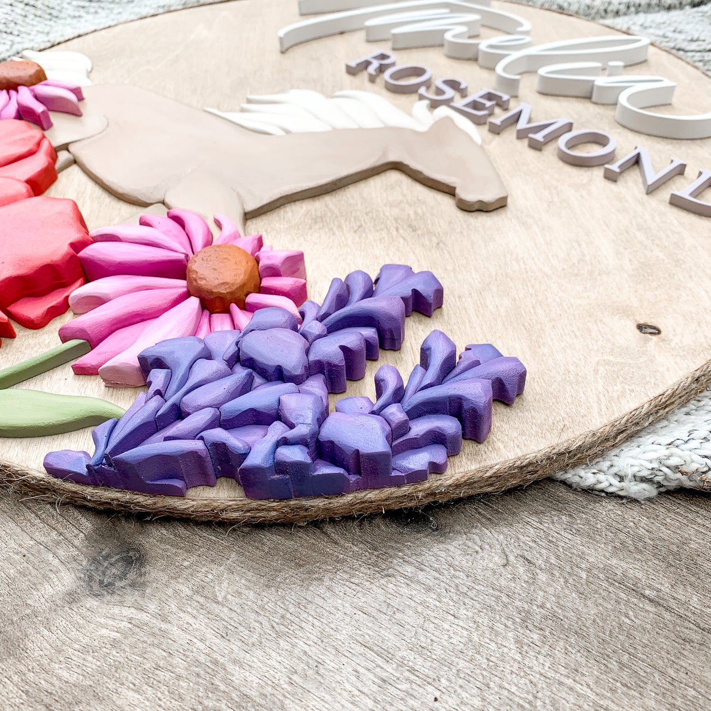 Amelia | 3D Wood Sign