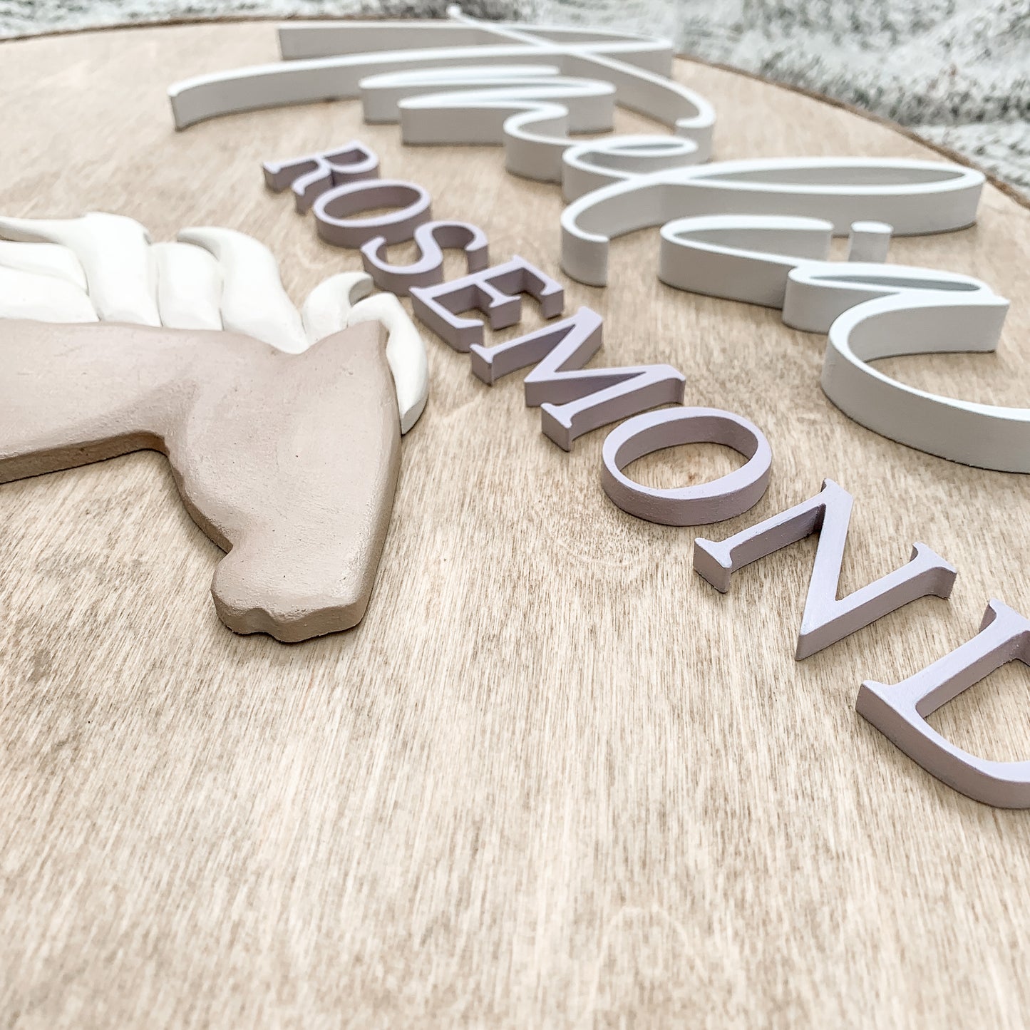 Amelia | 3D Wood Sign