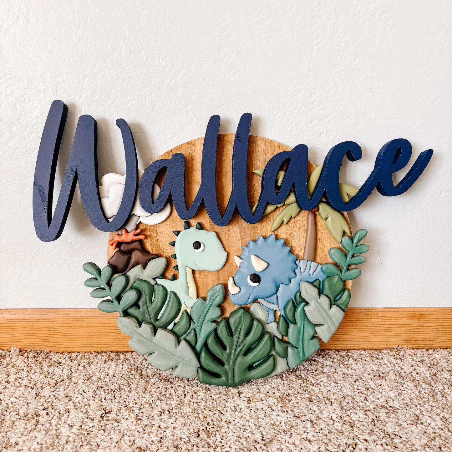 Wallace | 3D Wood Sign