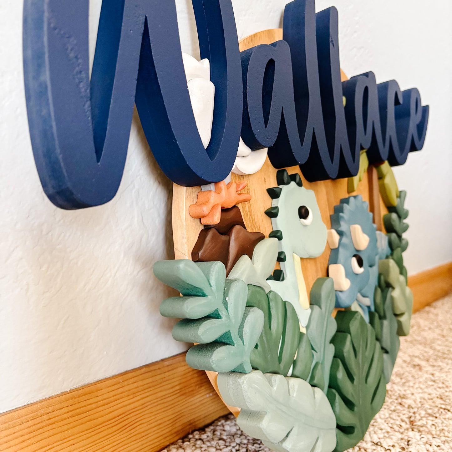 Wallace | 3D Wood Sign