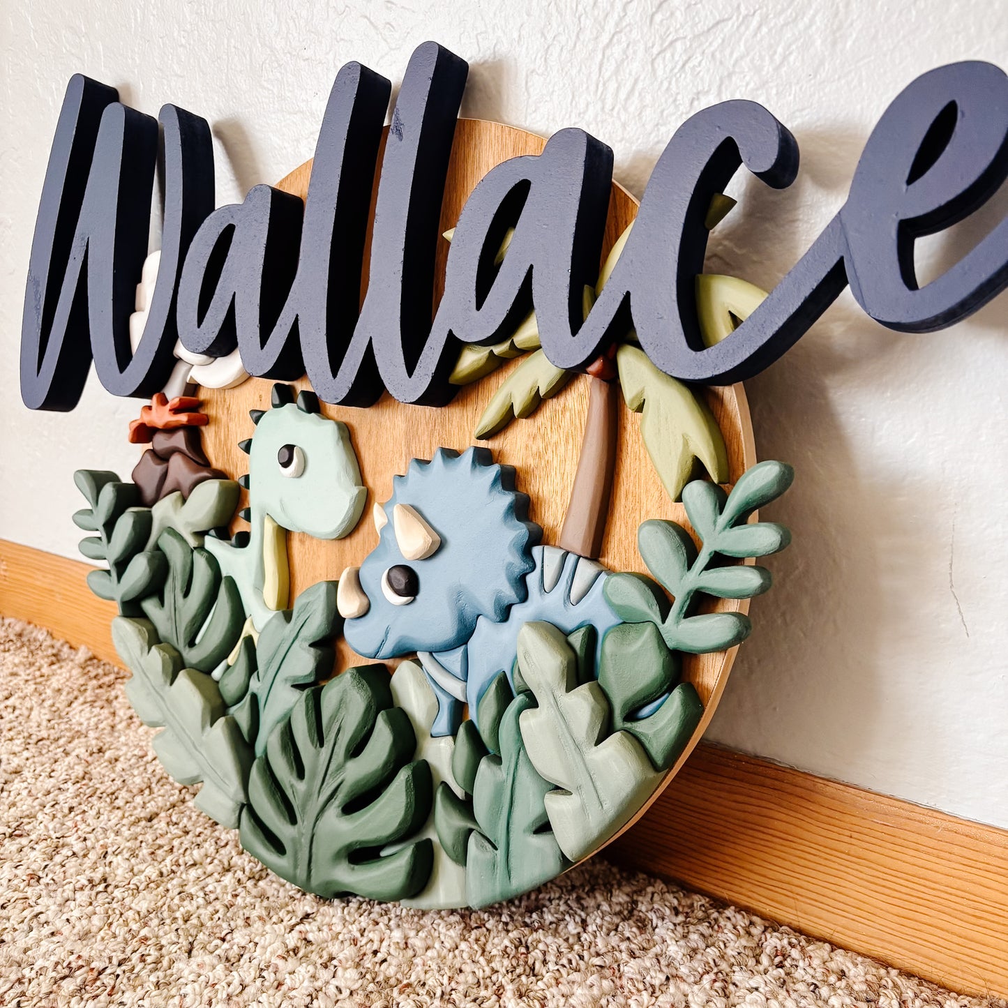 Wallace | 3D Wood Sign
