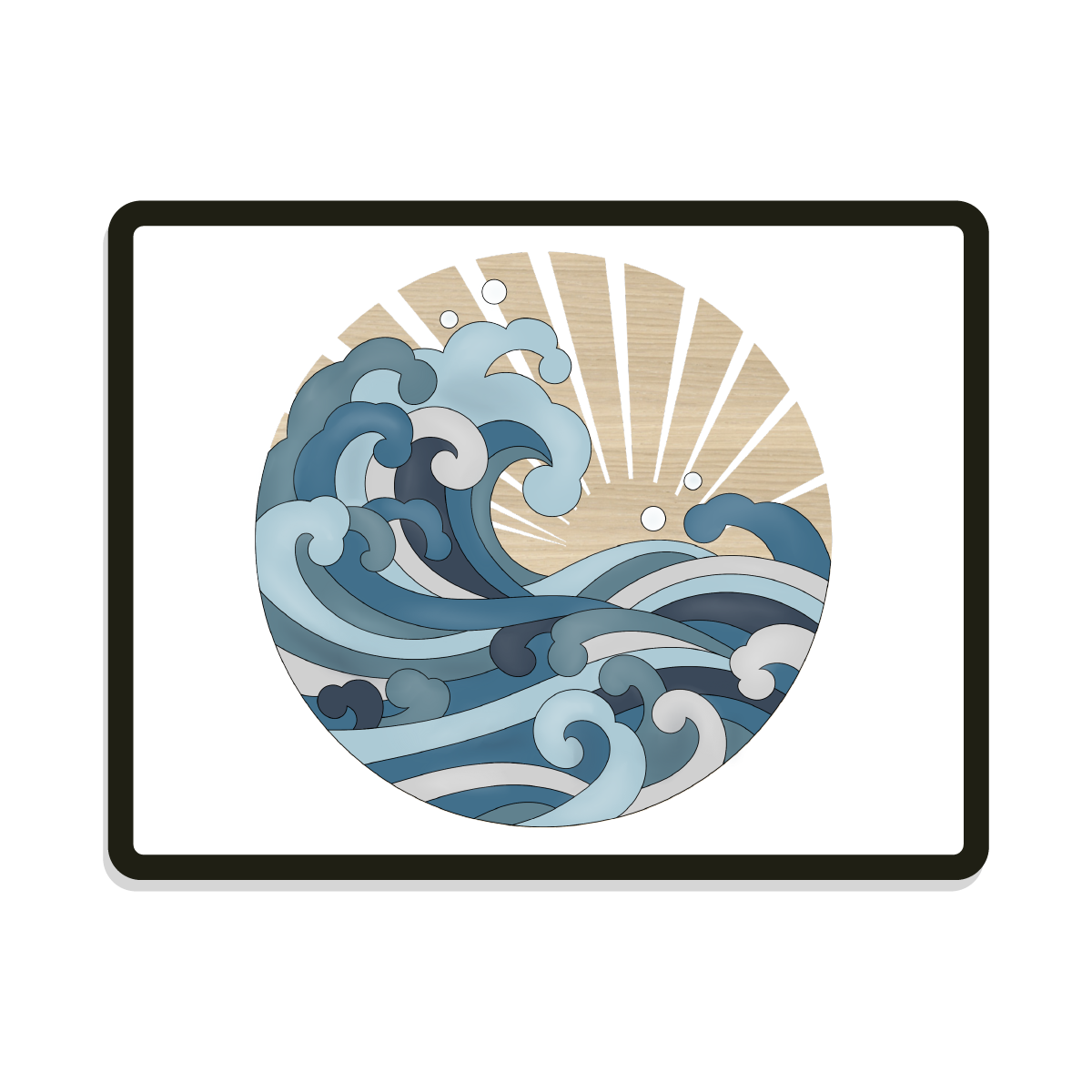 Maya Bay | Digital SVG Template