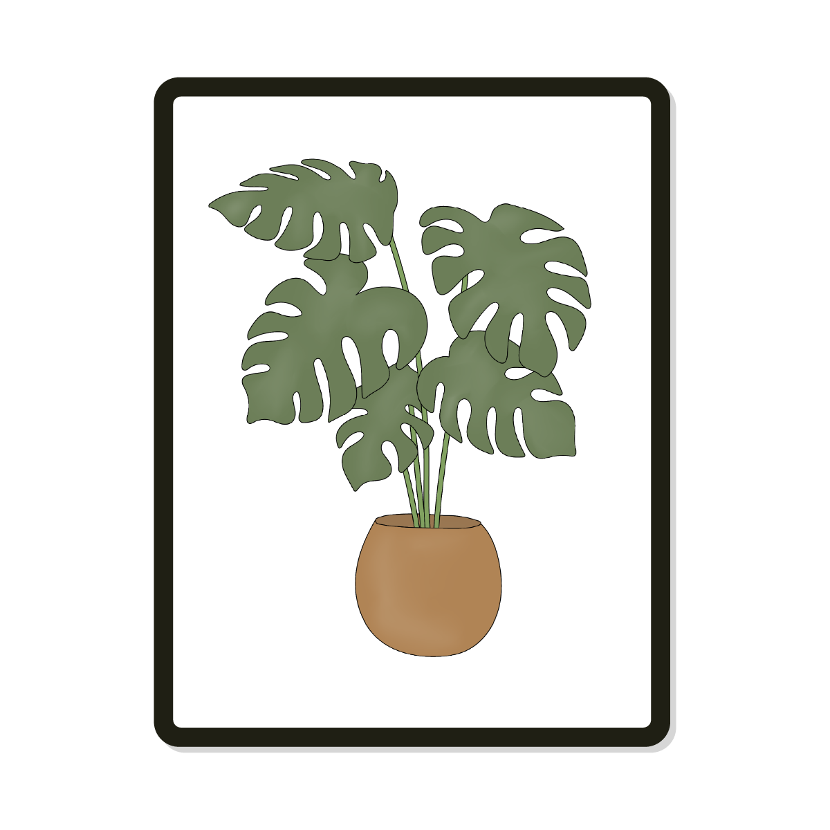 Monstera | Digital SVG Template