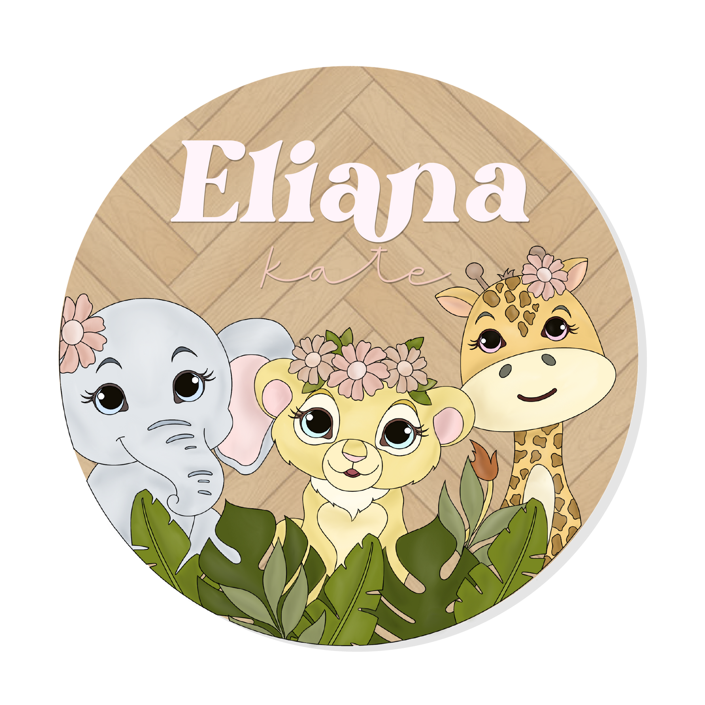 Nala Round | Safari Digital SVG Template