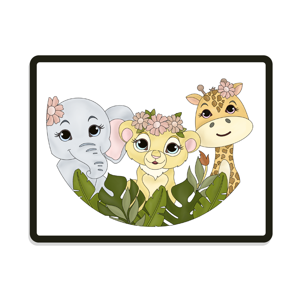 Nala Round | Safari Digital SVG Template