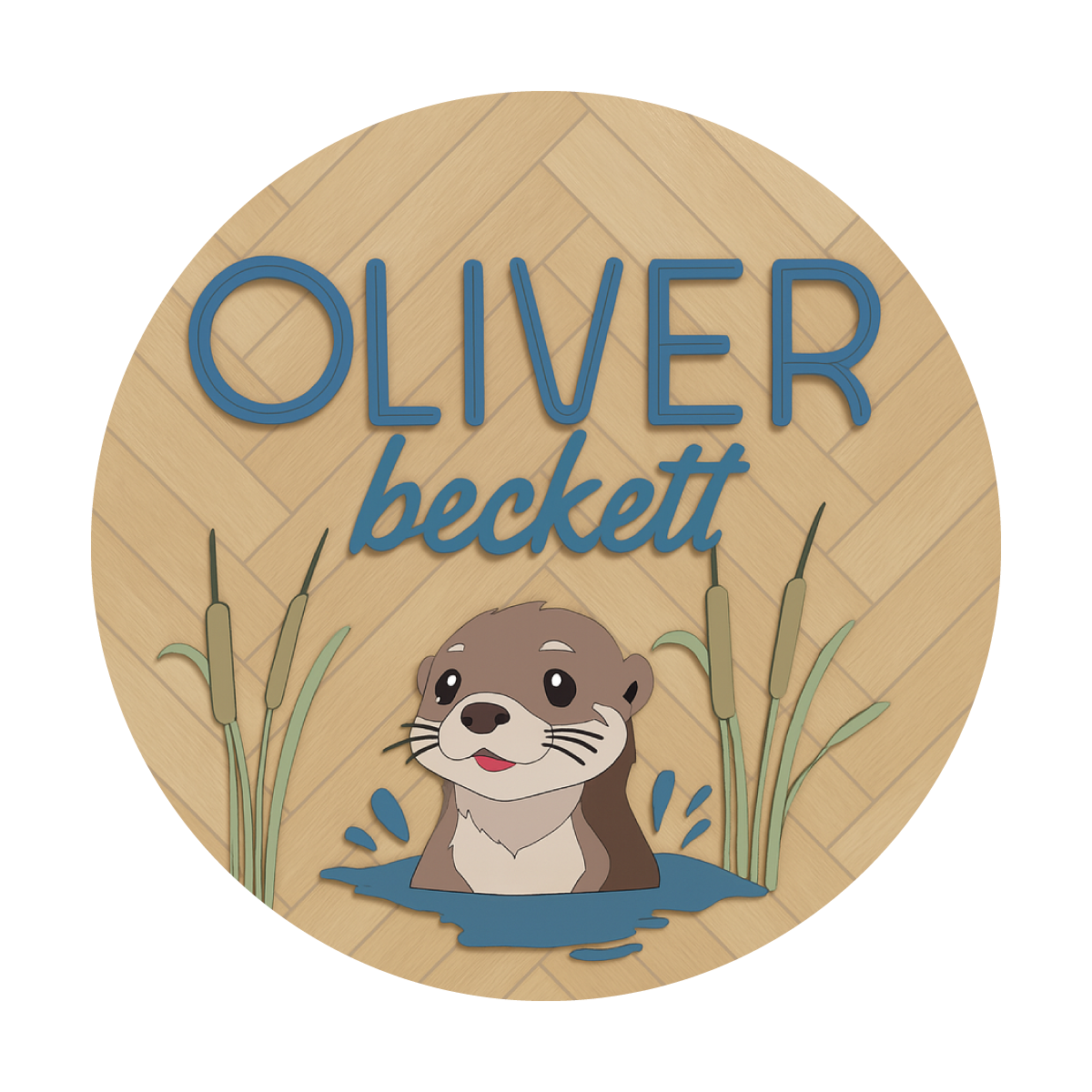 Ollie | 3D Wood Sign