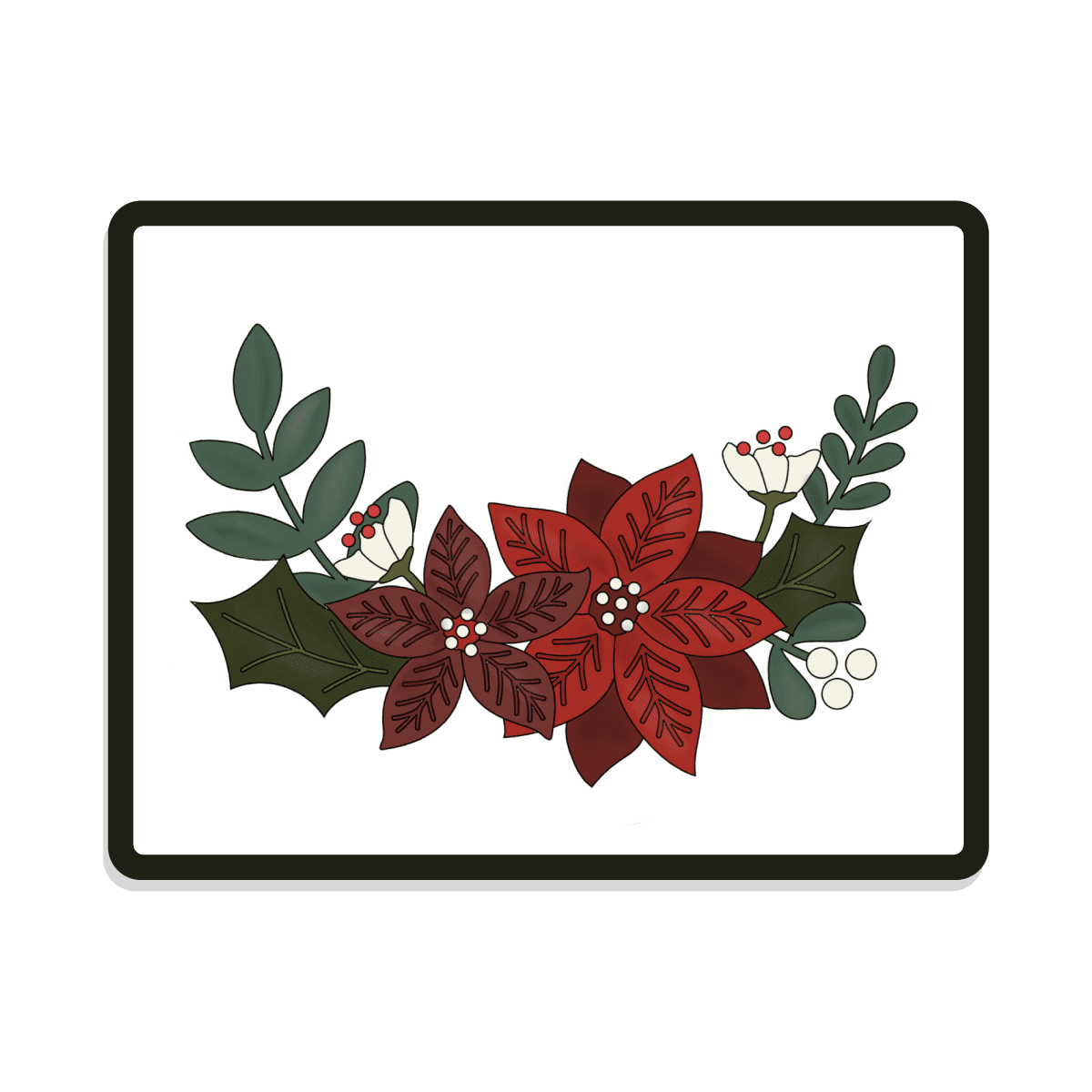 Poinsettia | Digital SVG Template