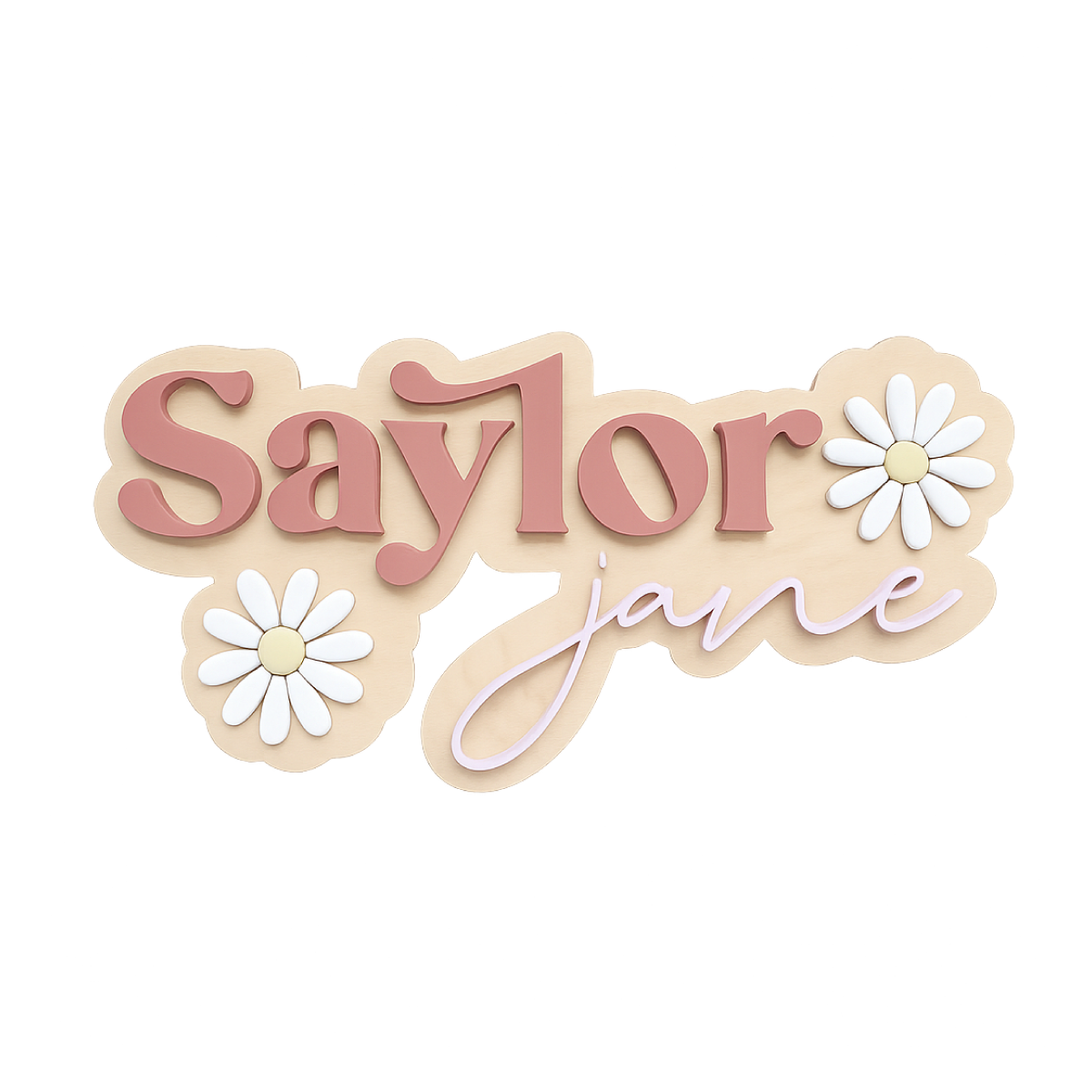 Saylor | 3D Wood Sign