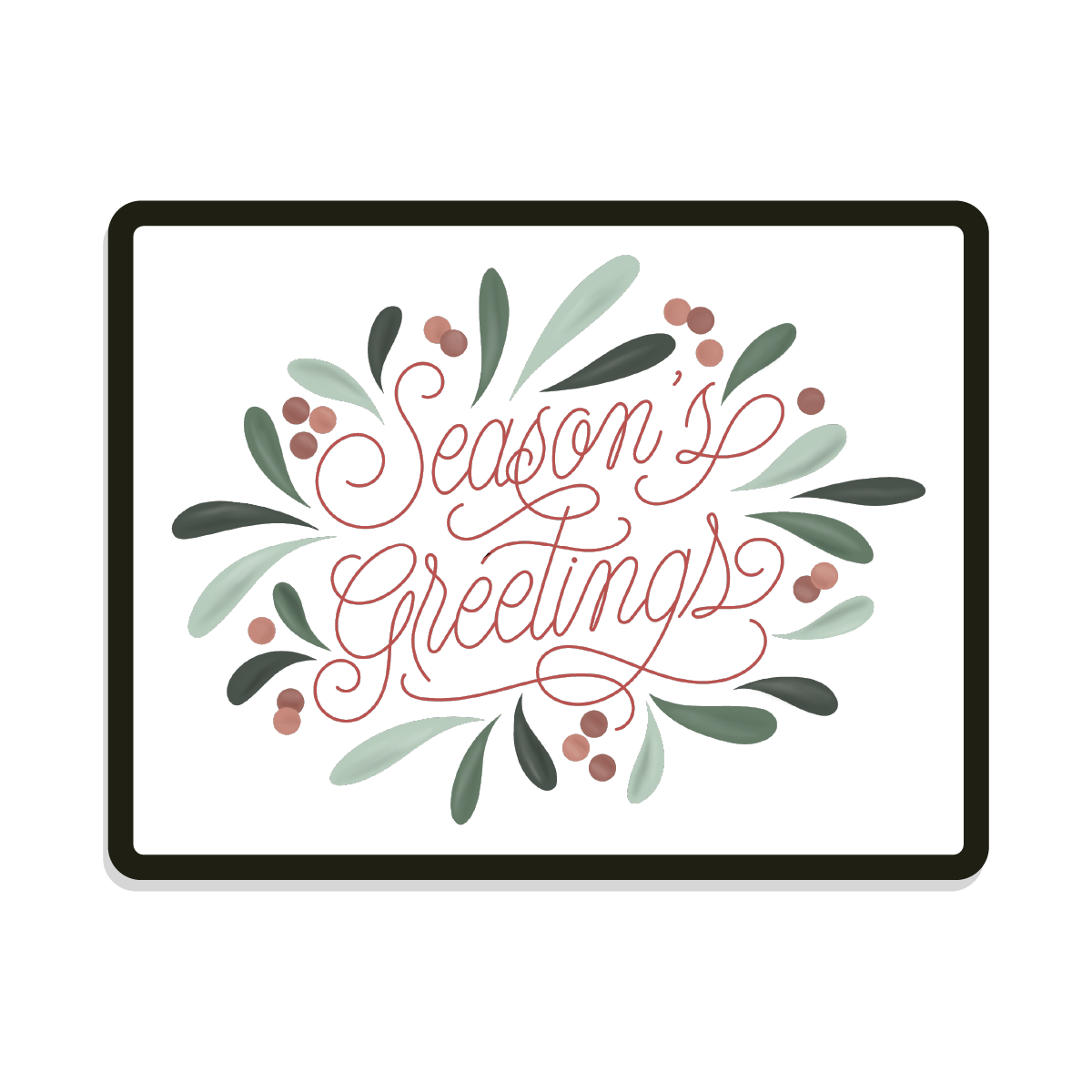 Season Greeting | Digital SVG Template