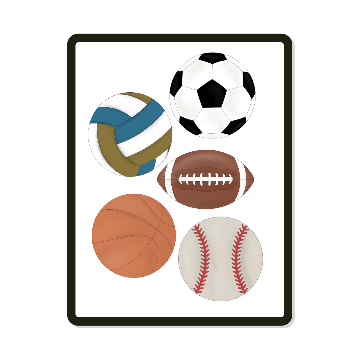 Sports Backers | Digital SVG Template