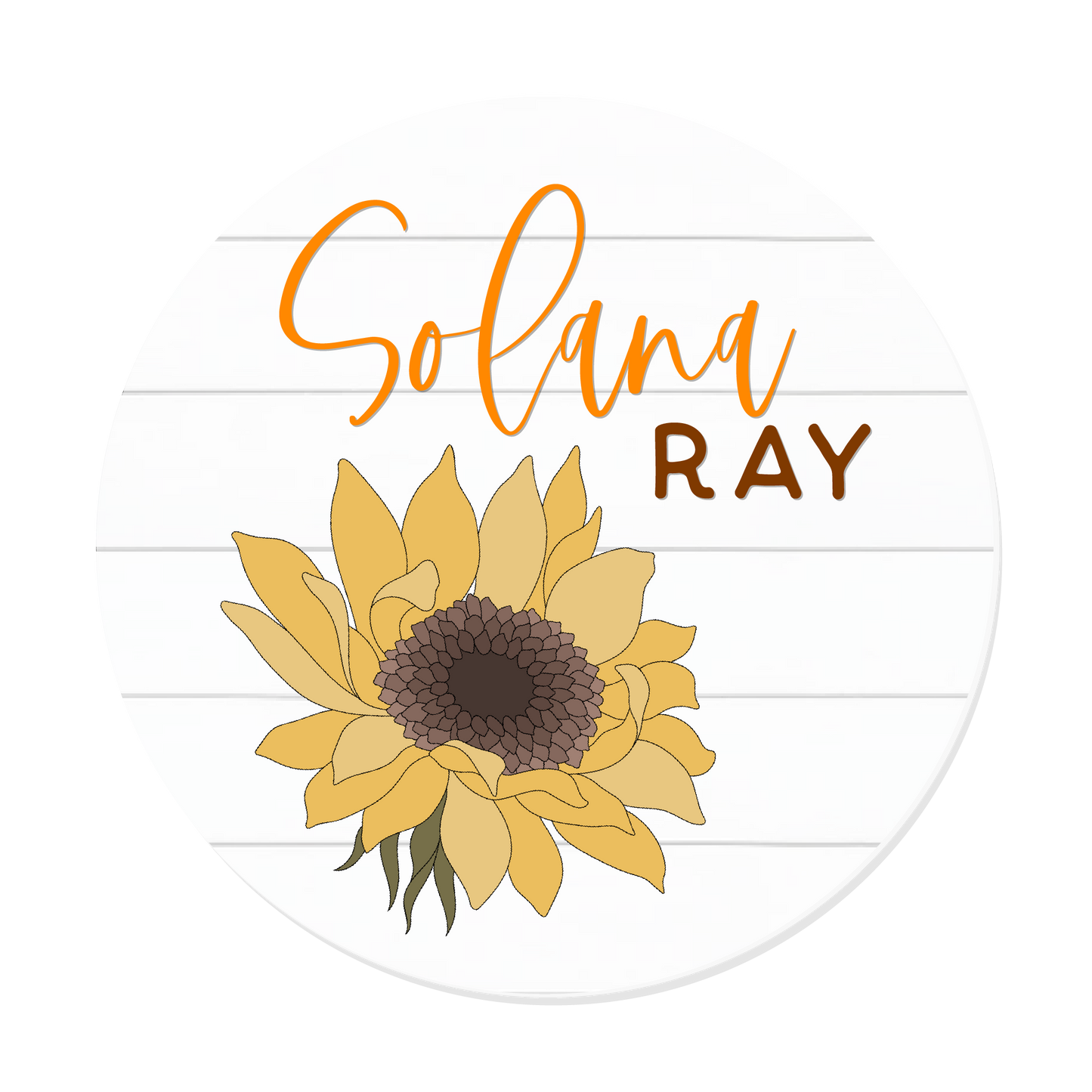 Sunflower | Round | Floral