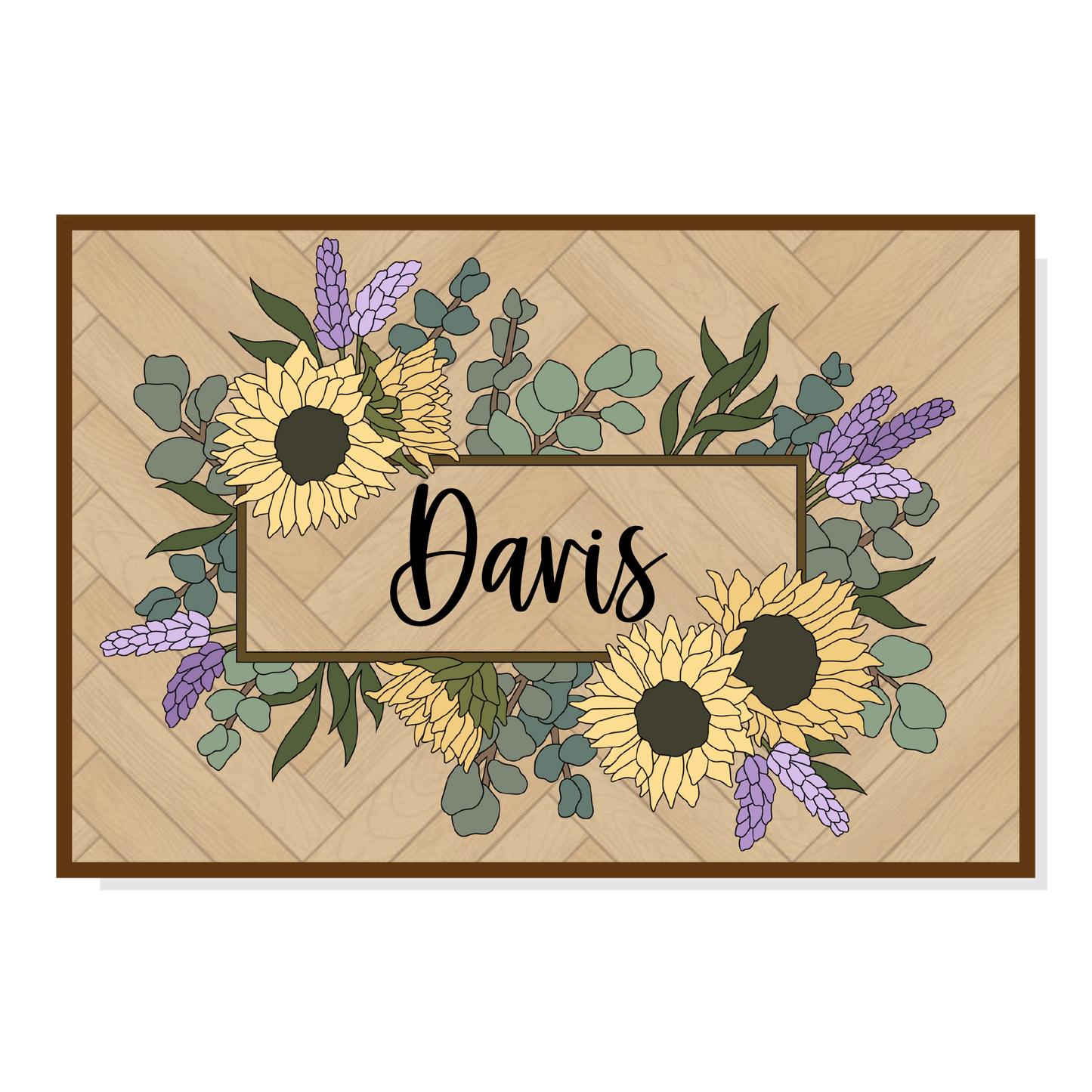 Sunni Lavender | Rectangle | Sunflowers & Lavender