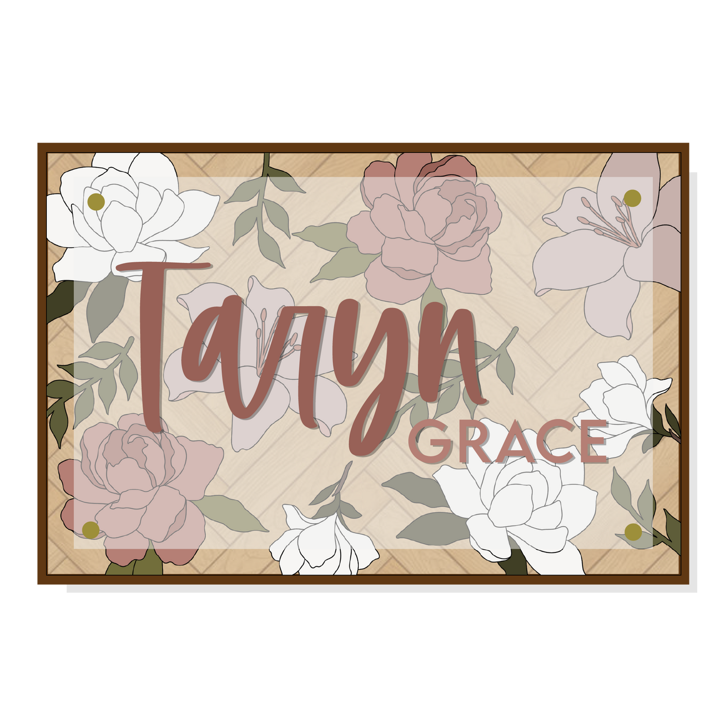 Taryn | Rectangle | Peony, Lilly, Magnolia