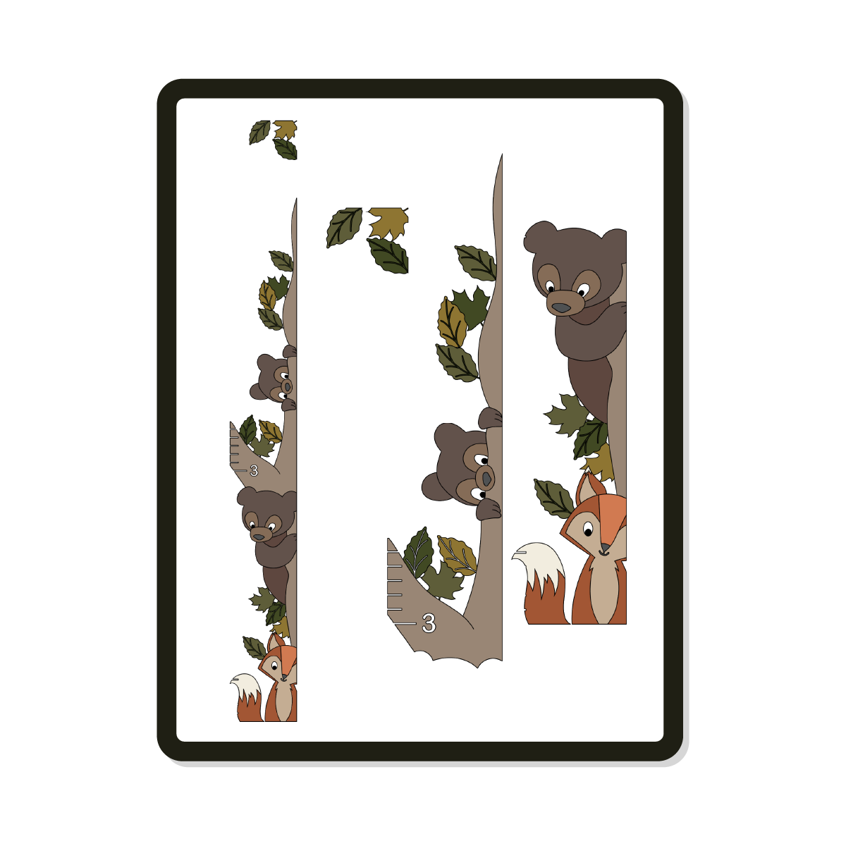 Twigs | Growth Chart | Woodland Animals