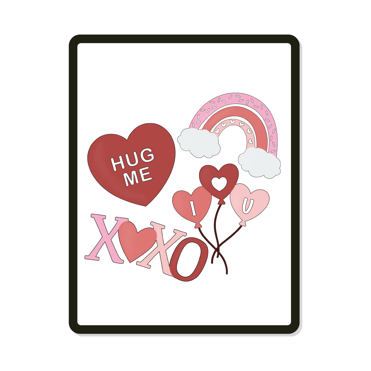 Valentine Minis | Digital SVG Template