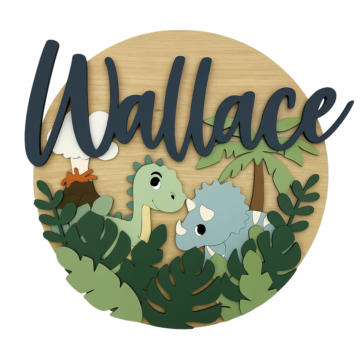Wallace | 3D Wood Sign