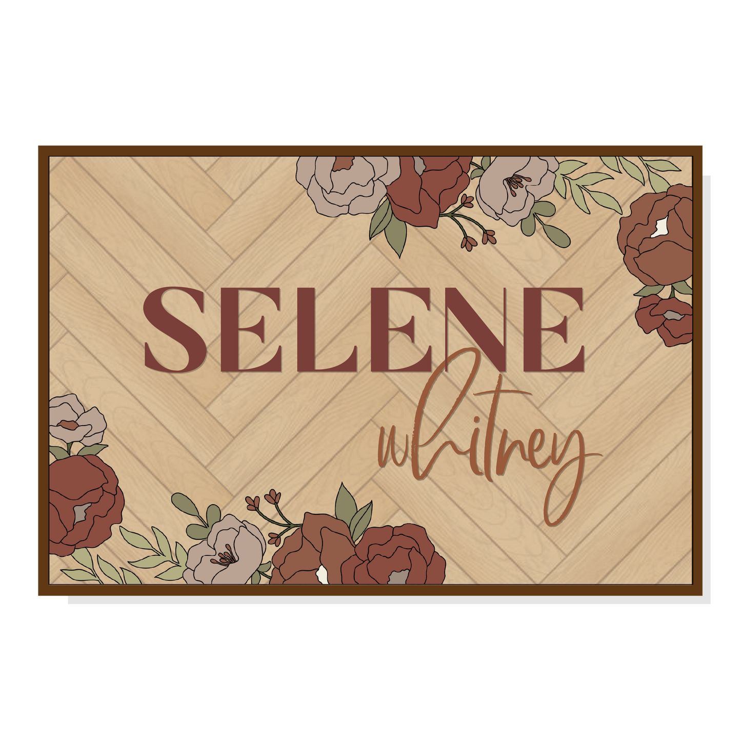 Whitney | Rectangle | Corner Floral