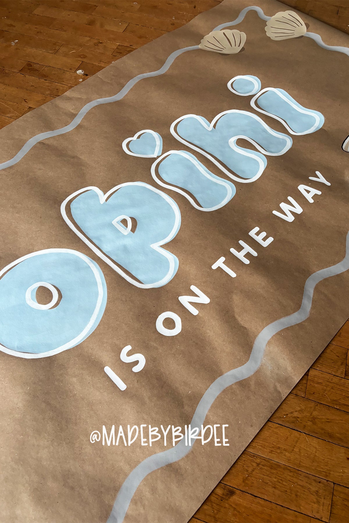 Little ʻOpihi Hawaiian Baby Shower Banner