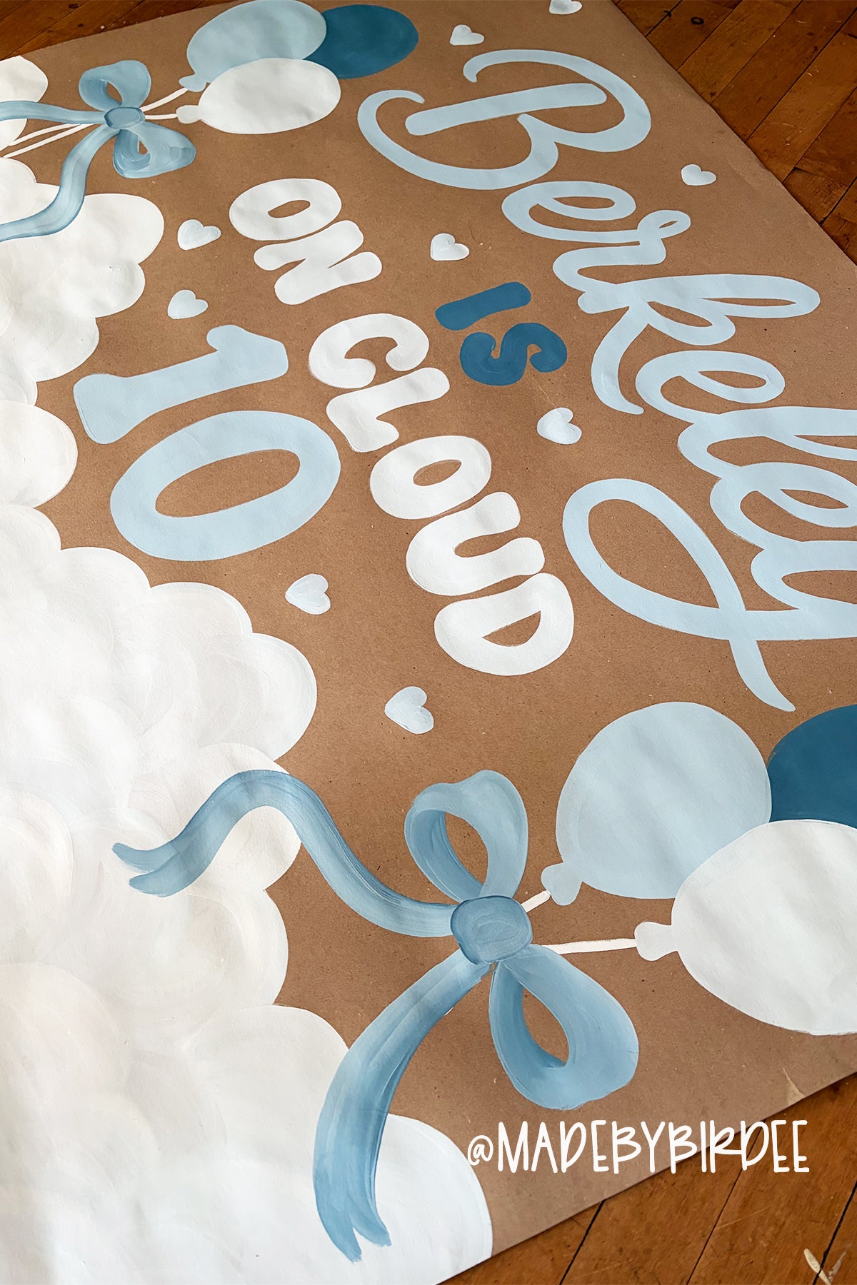 On Cloud 9 Birthday Banner