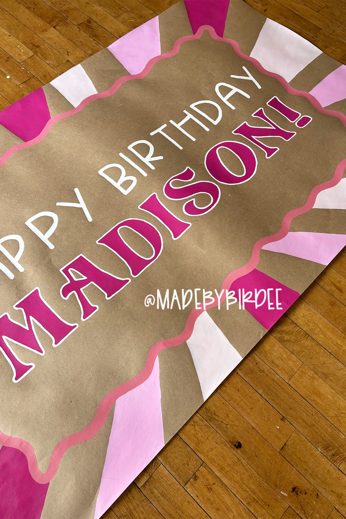 Birthday Sun Rays Banner
