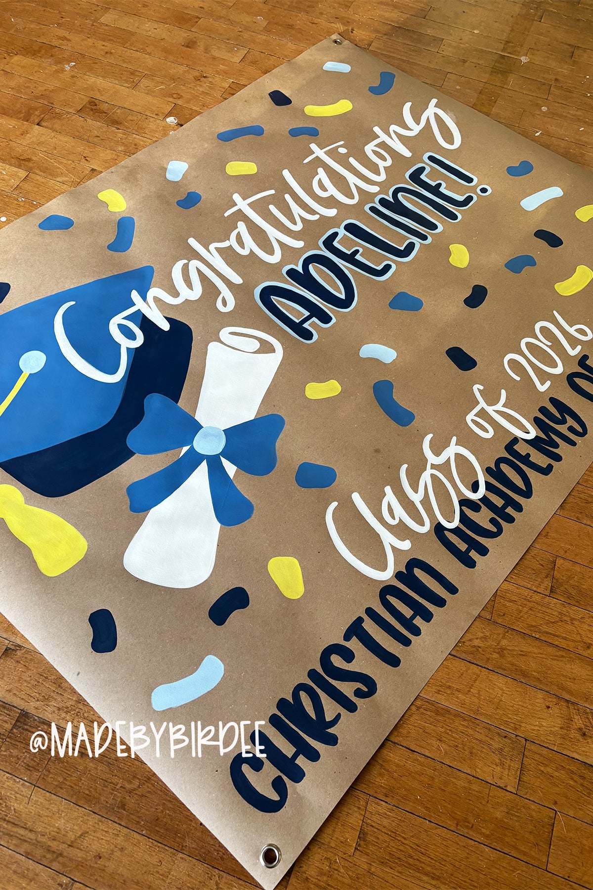Confetti Graduation Banner