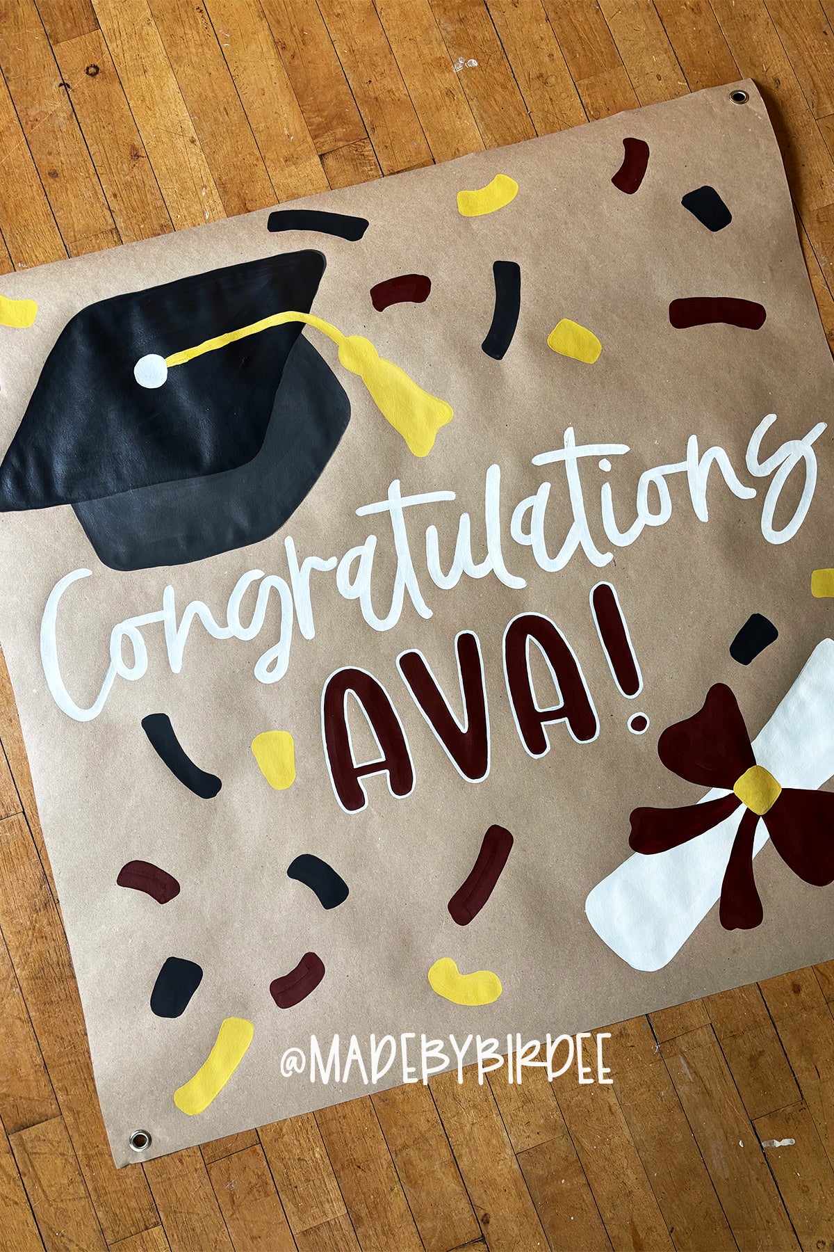 Confetti Graduation Banner