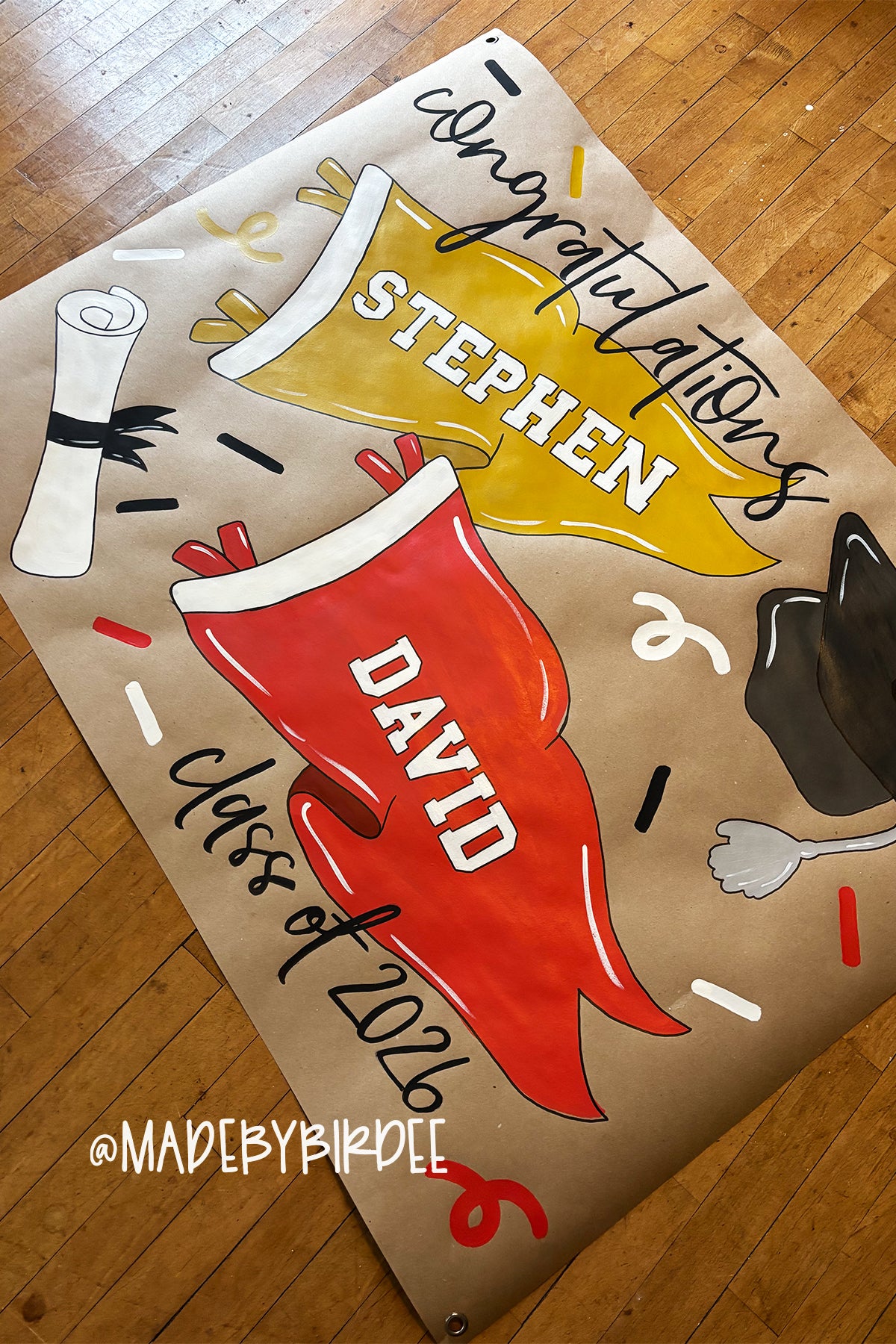 Sports Pennant Graduation Banner