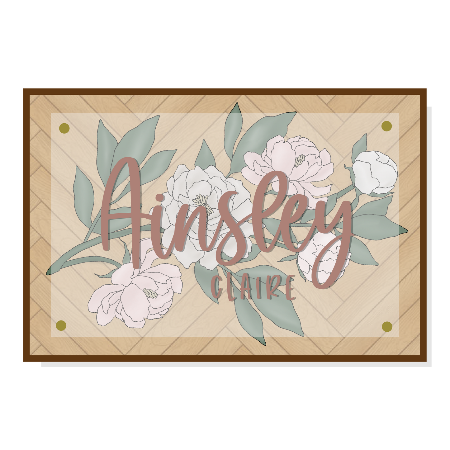 Ainsley | 3D Wood Sign