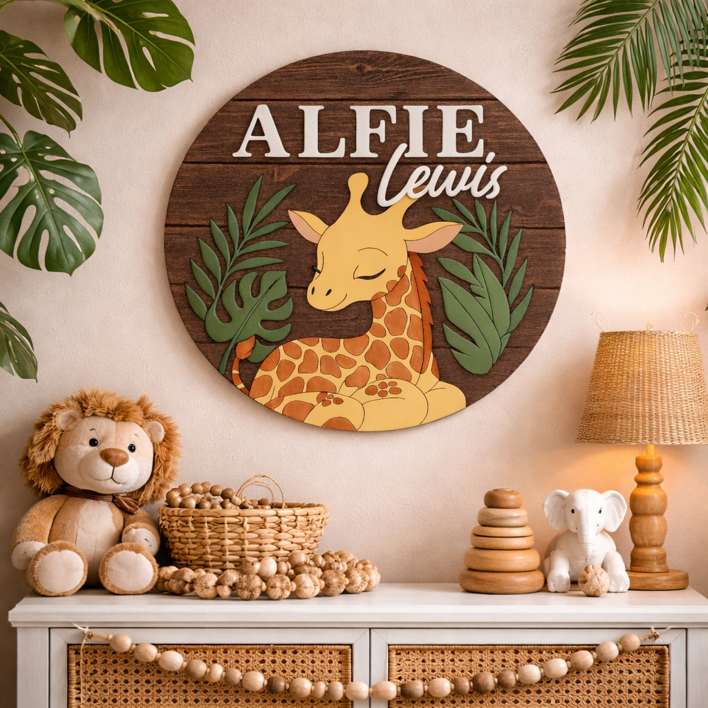 Alfie | Round| Giraffe