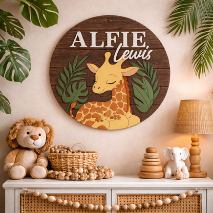 Alfie | Round| Giraffe