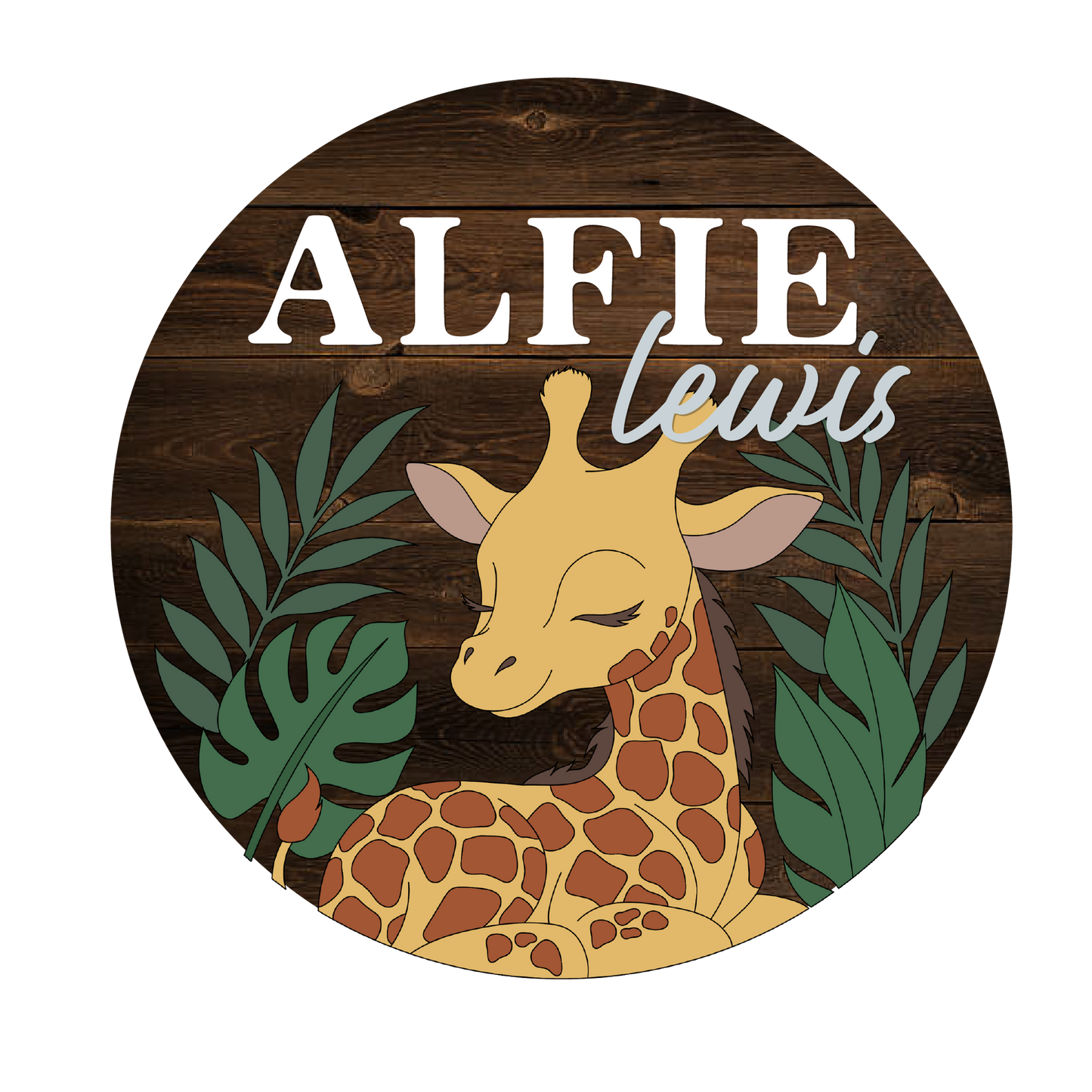Alfie | Round| Giraffe
