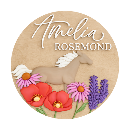Amelia | 3D Wood Sign