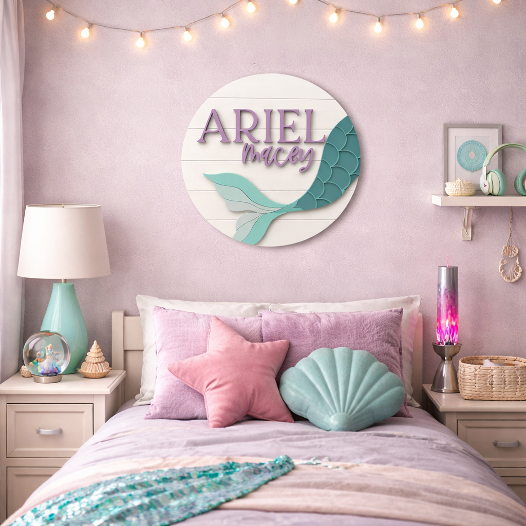 Ariel Round | Mermaid Tail