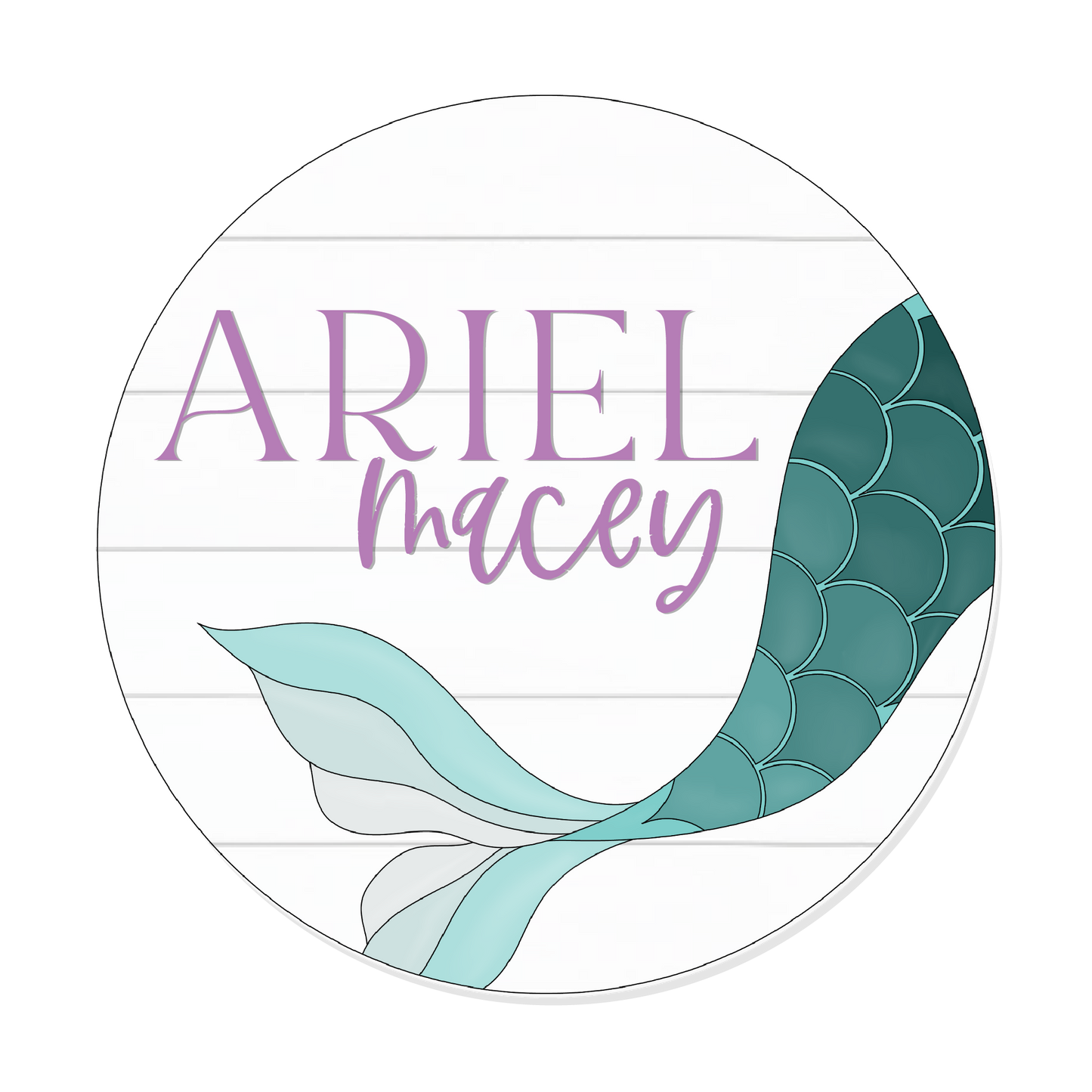 Ariel | 3D Wood Sign